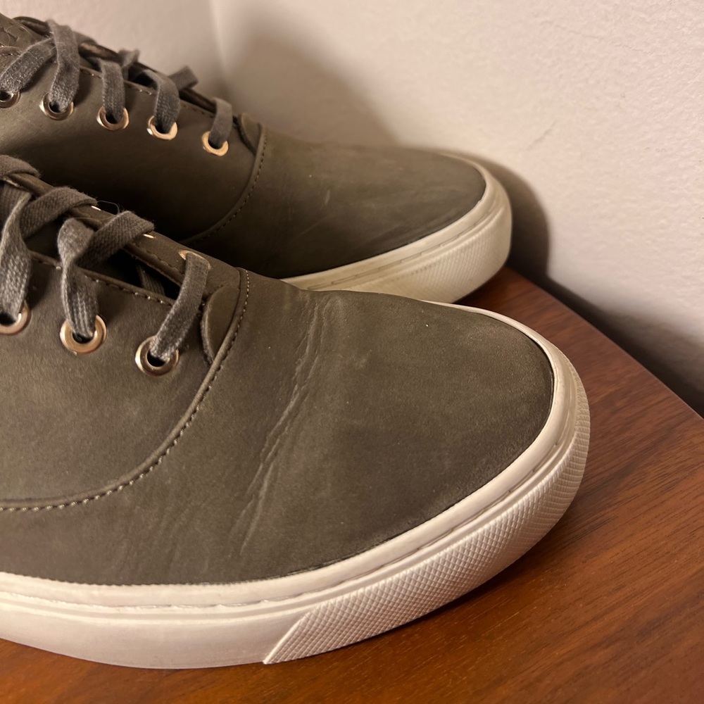 Nisolo Elayna Everyday Sneaker Moss Green Leather Size 8.5 - Picture 9 of 13